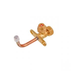 Кран сервісний (порт) 1/4" кутовий 90° для кондиціонера