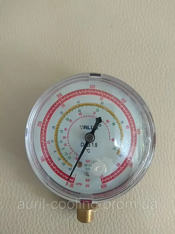 Манометр. VALUE BL низького тиску R22 R134a R410А R407C діаметр 80 мм