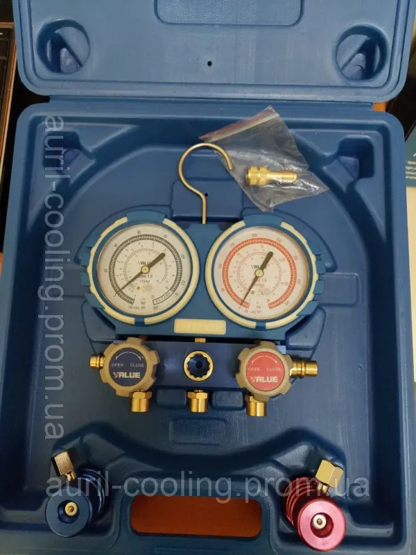 Манометричний колектор VALUE VMG-2-1234yf (Фреон 1234-yf) 90 cм