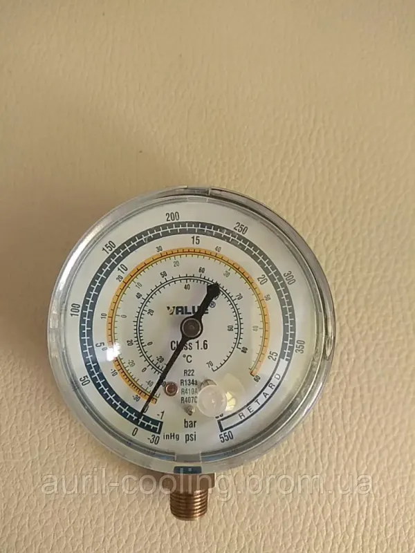 Манометр. VALUE CBL низького тиску R22 R134a R410А R407C діаметр 68 мм