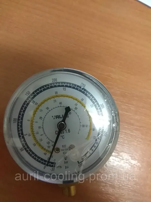 Манометр. VALUE GBL низького тиску R22 R410А R32 діаметр 68 мм