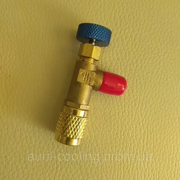 Кран для заправки кондиціонерів HS-1222 (1/4 SAE-1/4SAE)