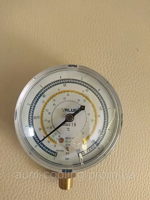 Манометр. VALUE FBL низького тиску R600. R600a R290 діаметр 68 мм