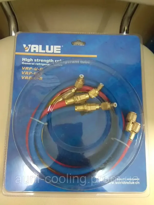 Комплект заправних шлангів VALUE R 22 -0,9м з краном (1/4 різьблення)