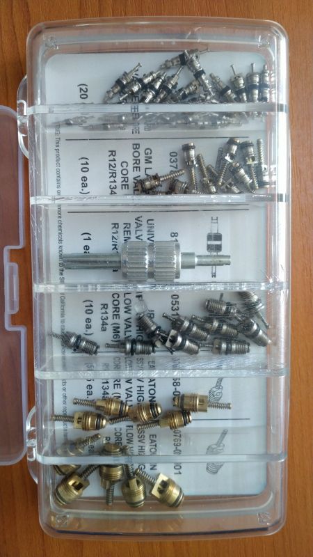 Набір ніпелів (золотників) з ключем для автокондиціонерів 50 шт + викрутка MC-91337 Mastercool